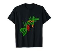 Bandiera dello Zambia Orgoglio dello Zambia Molecola di DNA Radici dello Zambia Maglietta