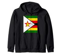 Bandiera dello Zimbabwe Cuore dello Zimbabwe Giornata Nazionale del Patrimonio Orgoglioso Felpa con Cappuccio