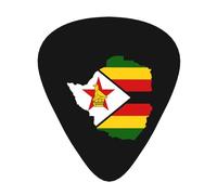 Bandiera dello Zimbabwe Mappa Chitarra Plettri Plettri Per Chitarra Basso 12 Pack