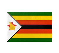 Bandiera dello Zimbabwe - Puzzle in legno per adulti, 1000 pezzi, per la festa visiva perfetta, 1000 pezzi