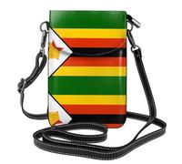 Bandiera dello Zimbabwe Questa borsa a tracolla leggera e unisex con patta libera le mani ed è adatta per viaggi, vacanze e uso quotidiano., Bandiera dello Zimbabwe, Taglia unica