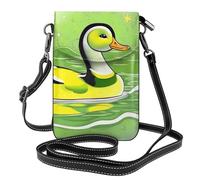 Bandiera dello Zimbabwe Questa borsa a tracolla leggera e unisex con patta libera le mani ed è adatta per viaggi, vacanze e uso quotidiano., Anatra Verde, Taglia unica