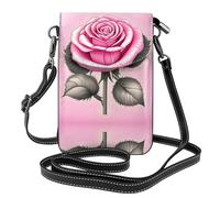 Bandiera dello Zimbabwe Questa borsa a tracolla leggera e unisex con patta libera le mani ed è adatta per viaggi, vacanze e uso quotidiano., Belle rose rosa, Taglia unica