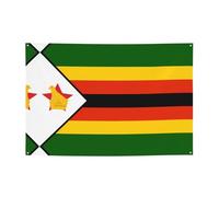 Bandiera dello Zimbabwe - Striscione festivo per creare atmosfera, 119,4 x 180,3 cm, per Natale, feste notturne, riunioni di amici