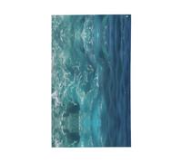 Bandiera dell'oceano profondo. Bandiera decorativa per esterni 0,9 x 1,5 m, striscione verticale in poliestere. Adatto per l'uso come decorazione esterna