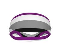 Bandiera dell'orgoglio aegosessuale autocorissessuale Akiosessuale Migliora le tue prestazioni con fasce per il sudore alla moda - Ideali per qualsiasi attività!