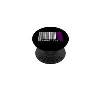 Bandiera dell'orgoglio asessuale della zia del codice a barre LGBTQ Amore estetico PopSockets PopGrip Adesivo