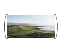 Bandiera dell'orgoglio, bandiera colorata con stampa di campo da golf sul mare, bandiere personalizzate, bandiera sventolante a mano per i fan Home Game Parade eventi sportivi