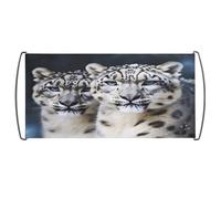 Bandiera dell'orgoglio, bandiera colorata con stampa leopardo delle nevi dagli occhi blu, bandiere personalizzate, bandiera sventolante a mano per i fan Home Game Parade eventi sportivi