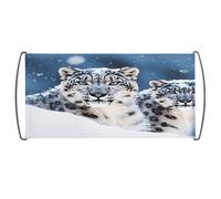 Bandiera dell'orgoglio, bandiera colorata con stampa leopardo delle nevi dagli occhi blu, bandiere personalizzate, bandiera sventolante a mano per i fan Home Game Parade eventi sportivi