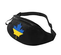 Bandiera dell'Ucraina Canada Maple Leaf borsello da cintura da viaggio all'aperto Borsa a tracolla casual