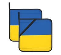 Bandiera dell'Ucraina grandi presine guanti da forno set resistenti al calore presine supporto quadrato presina caldo pads8 in