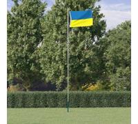 Bandiera dell'Ucraina in poliestere, 90 x 150 cm, con occhielli in ottone | Per esterni, resistente ai raggi UV, impermeabile, cuciture rinforzate, antistrappo