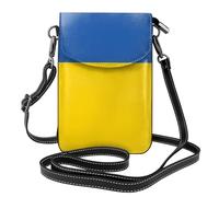 Bandiera dell'Ucraina piccola borsa a tracolla per telefono cellulare da donna compatta alla moda e affidabile per l'uso quotidiano