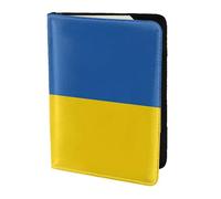 Bandiera dell'Ucraina Stampa Porta Passaporto Per Viaggio Must Have, Custodia Per Passaporto Per Accessori Da Viaggio Per Donne Uomini, Nero, One Size