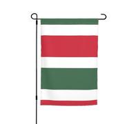 Bandiera dell'Ungheria da giardino, 30,5 x 45,7 cm, anti-pieghe e anti-sbiadimento, adatta per giardino, cortile, prato, balcone