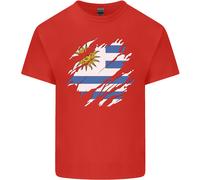 Bandiera Dell'Uruguay Giorno Uruguaiano Calcio Uomo T-Shirt Cotone