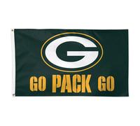 Bandiera Deluxe Con Slogan Dei Green Bay Packers, 3' X 5'