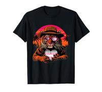 Bandiera Demigirl Tigre Cuore LGBT Tramonto Demisessuale Orgoglio Maglietta