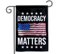 Bandiera Democracy Matters Pro Democracy Save Striscione casa 30x45cm | Bandiera Decorativa Multicolore bandiera di benvenuto per Parete patio Cortile