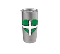 Bandiera Devon Vintage per Orgoglio Devon Espatriato o Expat Bicchiere termico in acciaio inox doppia parete