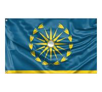 Bandiera Di Alessandro Magno Garden Flag Con 2 Occhielli Bandiere Da Giardino Resistente Alle Intemperie Bandiera Da Cortile Per Fattoria Interni Patio 90X150 Cm