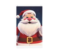 Bandiera di Babbo Natale 3 x 5 Ft verticale doppia faccia bandiera da giardino esterno bandiera casa divertente festa banner segno decorazione casa bandiere da giardino per poster da appendere alla