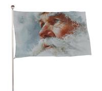 Bandiera di Babbo Natale nella neve, 9 x 1,5 m, per esterni, giardino, bandiere, decorazione per cortile, portico, prato, fattoria