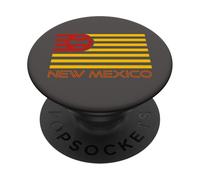 Bandiera di baseball del New Mexico, giocatore di palla del sud-ovest neomexicano PopSockets PopGrip Adesivo