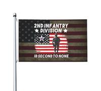 bandiera di benvenuto 2nd Infantry Division Id Second To None 90x150cm