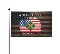 bandiera di benvenuto 4th Infantry Division Steadfast And Loyal 90x150cm