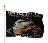 bandiera di benvenuto Artemis II Launch To The Moon Space 90x150cm