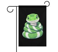Bandiera Di Benvenuto Cute Snake Resistente Alle Intemperie Bandiera Pace Appendere Decorazioni Da Esterno Per Prato Esterni Decorazioni 12X18 Inch