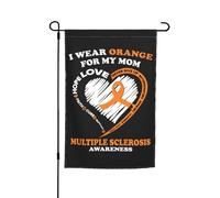 Bandiera Di Benvenuto I Wear Orange For My Mom Hope Love Multiple Sclerosis Con 2 Occhielli Striscione Appendere Striscione Da Giardino Per Parete Letto All'Aperto 12X18 Inch