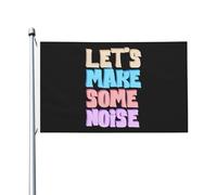 Bandiera Di Benvenuto Let'S Make Some Noise Appendere Bandiera Da Giardino Con 2 Occhielli Decorazioni Da Esterno Per Attività Strada Patio 3X5 Ft