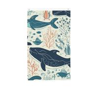 Bandiera di benvenuto Primavera Bandiera da giardino Balena subacquea Bandiera da giardino 3 x 1,5 m Bandiera per esterni Bandiera Brezza Bandiera a prova di scolorimento per la casa Decorazione