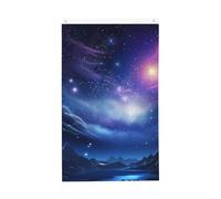 Bandiera di benvenuto Primavera Misteriose Stelle Bandiera da giardino 3 x 1,5 m Bandiera per esterni Bandiera Brezza Bandiera a prova di sbiadimento Bandiere per la casa Decorazione esterna e interna