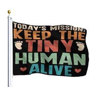 bandiera di benvenuto Today’s Keep The Tiny Human Alive Proud New Father