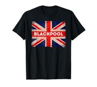 Bandiera di Blackpool Beach Prom Tower Seaside Town Holidays Maglietta
