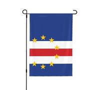 Bandiera di Capo Verde Stampa su entrambi i lati Bandiera da giardino - A prova di scolorimento Festività Hangs Banner, per la decorazione del cortile Cartello di benvenuto 71,1 x 101,6 cm