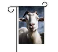 Bandiera di capra 30,5 x 45,7 cm bandiere per esterni divertente bandiera per feste banner stampato su entrambi i lati bandiere da giardino benvenuto all'aperto bandiera da cortile per casa