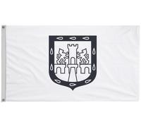 Bandiera di Città del Messico con occhielli - fatta a mano nel Regno Unito