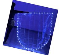 Bandiera di culto illuminata a LED con pali estensibili design semicircolare esibizioni banner per lode e danza