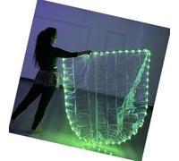 Bandiera di culto illuminata a LED con pali estensibili design semicircolare esibizioni banner per lode e danza