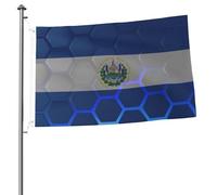 Bandiera di El Salvador, bandiere per esterni, 2x3 piedi, bandiera bifacciale resistente per casa, cortile, festival, decorazioni da giardino, bandiera di benvenuto