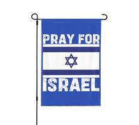 Bandiera di Israele 28x40 bifacciale Prego per il giardino Blu Io resto con lo striscione Gratis Forte Amo il giardino Festa di vacanza Casa Cortile Decorazione esterna Striscione Cartello