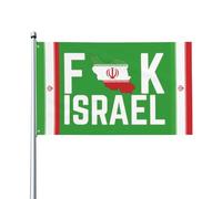 Bandiera di Israele 3x5 "Nessuna guerra con l'Iran, io sto con l'Iran", bandiera di pace, 3x5 piedi, cartello da giardino per esterni