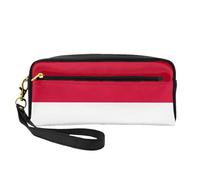 Bandiera di Monaco Donne Viaggio Trucco Sacchetto di Trucco Borsa per il Trucco per Borsa Portatile Toiletry Bag Accessori Organizzatore, Nero , Taglia unica, Astuccio per trucchi