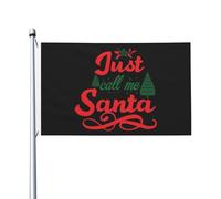 Bandiera di Natale Chiamami semplicemente Babbo Natale Bandiera popolare bifacciale Banner da esterno per giardino 9,1 x 1,5 m, Arazzo di Natale Chiamami semplicemente Babbo Natale per l'aula