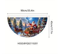 Bandiera di Natale con e Nevosa - Poliestere Resistente, 35.4" x 17.7", Perfetta per Decorazioni Natalizie da Interno/Esterno